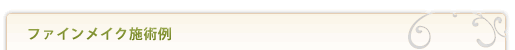 ファインメイク施術例